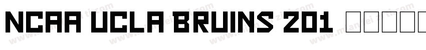 NCAA UCLA Bruins 201字体转换